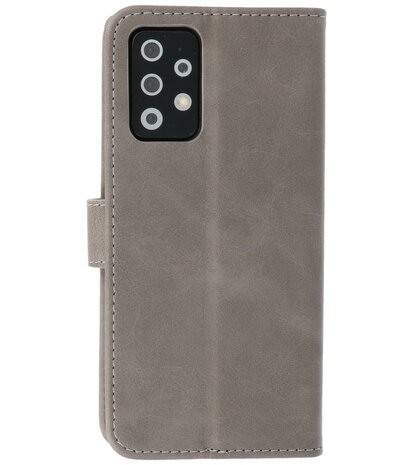 Booktype Wallet Case Telefoonhoesje voor Samsung Galaxy A72 5G - Grijs