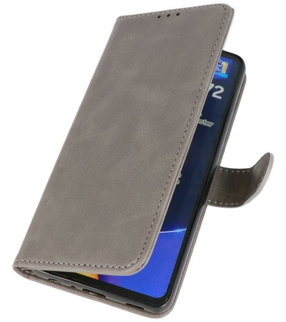 Booktype Wallet Case Telefoonhoesje voor Samsung Galaxy A72 5G - Grijs