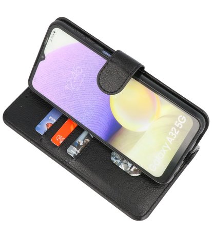 Booktype Wallet Case Telefoonhoesje voor Samsung Galaxy A32 5G - Zwart