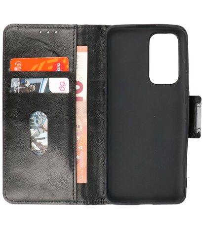 Portemonnee Wallet Case Hoesje voor OnePlus 9 - Zwart