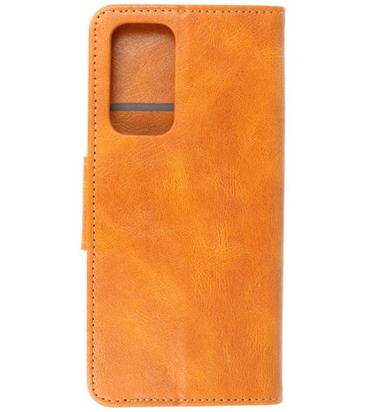 Portemonnee Wallet Case Hoesje voor OnePlus 9 - Bruin