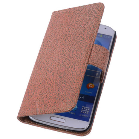 BestCases Glamour Gold Hoesje voor Samsung Galaxy S4 Echt Leer Wallet Case