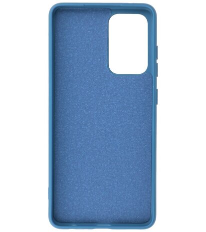 2.0mm Dikke Fashion Backcover Telefoonhoesje voor Samsung Galaxy A52 / A52 5G - Navy
