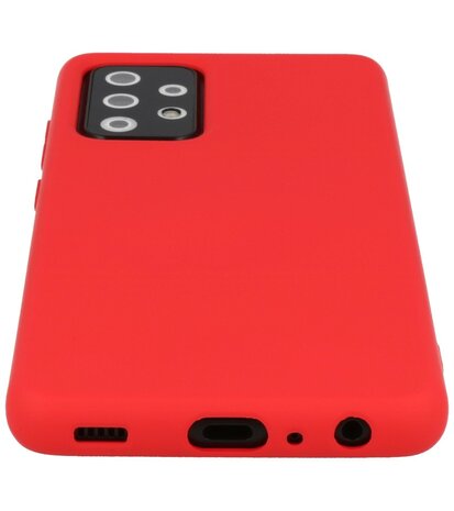 2.0mm Dikke Fashion Backcover Telefoonhoesje voor Samsung Galaxy A52 / A52 5G - Rood