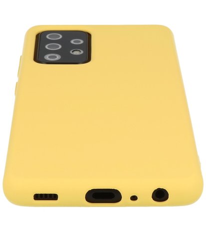2.0mm Dikke Fashion Backcover Telefoonhoesje voor Samsung Galaxy A52 / A52 5G - Geel