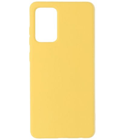 2.0mm Dikke Fashion Backcover Telefoonhoesje voor Samsung Galaxy A72 / A72 5G - Geel