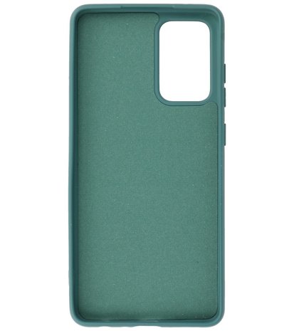 2.0mm Dikke Fashion Backcover Telefoonhoesje voor Samsung Galaxy A72 / A72 5G - Donker Groen