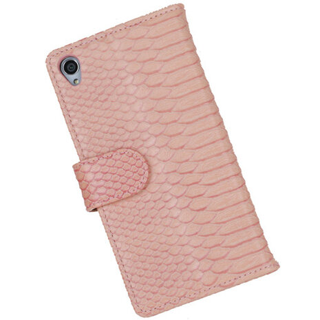 BC "Slang" Pink Hoesje voor Sony Xperia Z3 Bookcase Wallet Cover