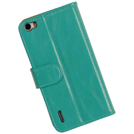 PU Leder Turquoise Honor 6 Book/Wallet Case/Cover