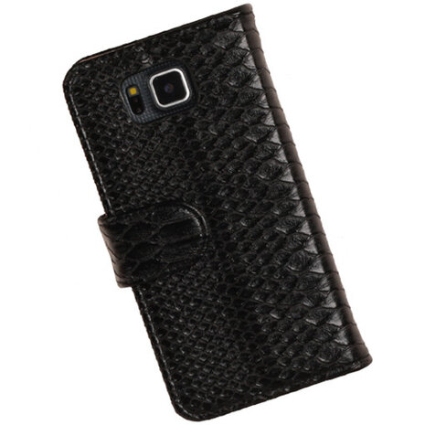 BC Slang Zwart Hoesje voor Samsung Galaxy Core Plus Bookcase Cover