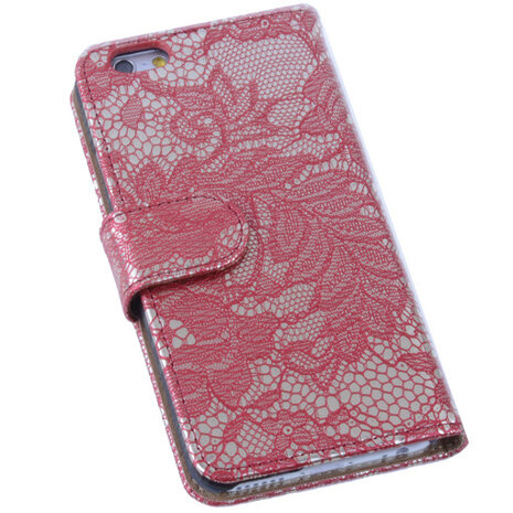 Lace Rood iPhone 6 Book/Wallet Case/Cover