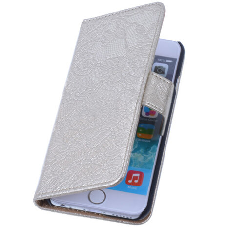 Lace Goud iPhone 6 Book/Wallet Case/Cover