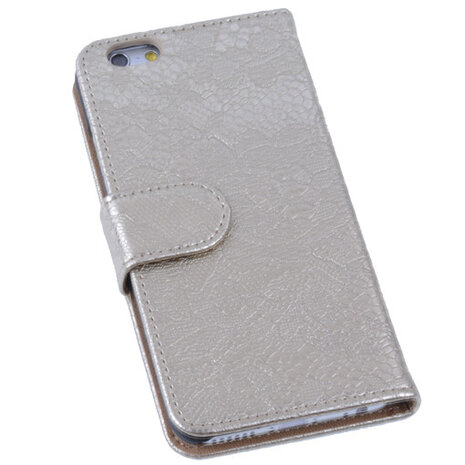 Lace Goud iPhone 6 Book/Wallet Case/Cover