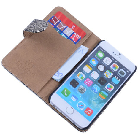 Lace Zwart iPhone 6 Book/Wallet Case/Cover