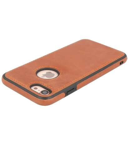 Lederen Backcover Hoesje voor iPhone SE 2020 - iPhone 8 en iPhone 7 - Cognac