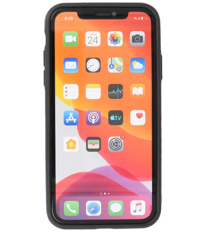 Lederen Backcover Hoesje voor iPhone 11 - Navy