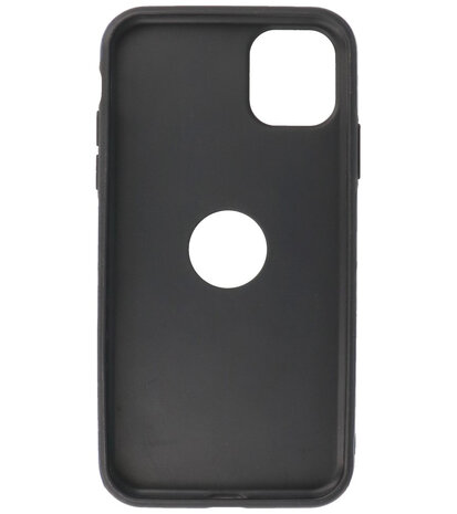 Lederen Backcover Hoesje voor iPhone 11 - Navy