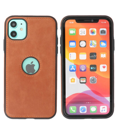 iPhone 11 lederen backcover hoesje