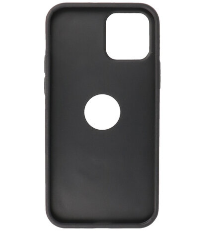 Lederen Backcover Hoesje voor iPhone 12 - iPhone 12 Pro - Mocca