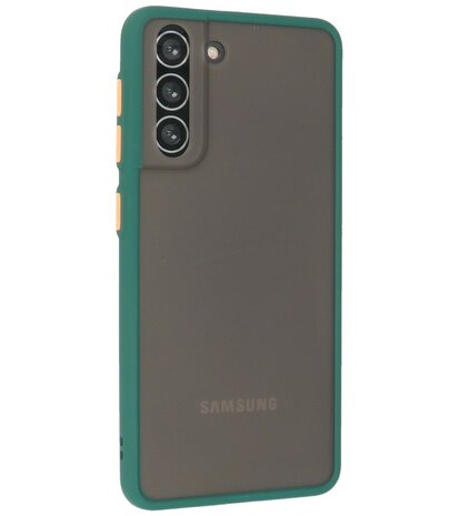 Kleurcombinatie Hard Case voor Samsung Galaxy S21 - Donker Groen