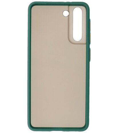 Kleurcombinatie Hard Case voor Samsung Galaxy S21 - Donker Groen