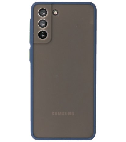 Kleurcombinatie Hard Case voor Samsung Galaxy S21 Plus - Blauw