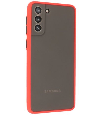 Kleurcombinatie Hard Case voor Samsung Galaxy S21 Plus - Rood