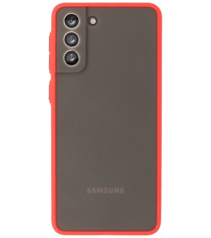 Kleurcombinatie Hard Case voor Samsung Galaxy S21 Plus - Rood