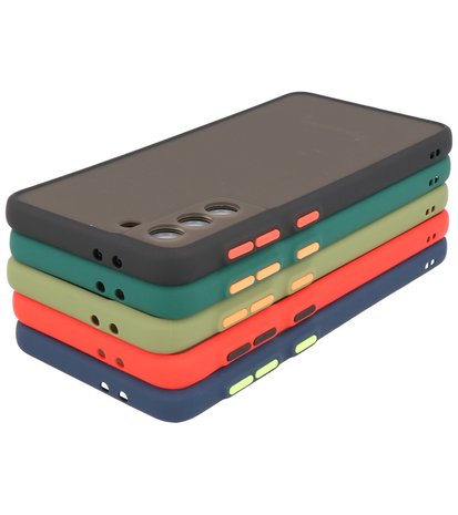 Kleurcombinatie Hard Case voor Samsung Galaxy S21 Plus - Rood