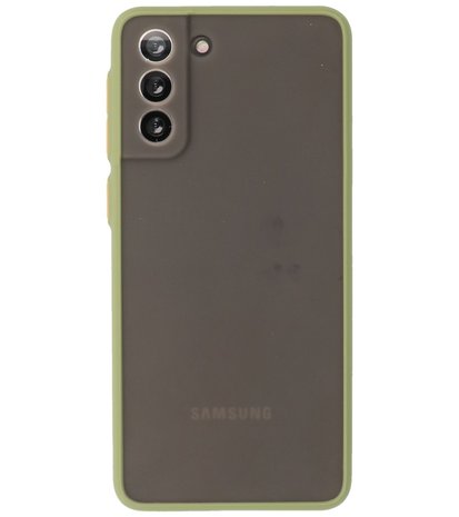 Kleurcombinatie Hard Case voor Samsung Galaxy S21 Plus - Groen