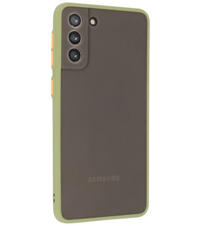 Kleurcombinatie Hard Case voor Samsung Galaxy S21 Plus - Groen
