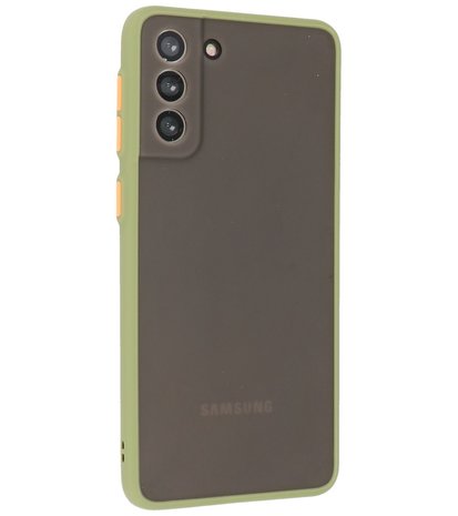 Kleurcombinatie Hard Case voor Samsung Galaxy S21 Plus - Groen