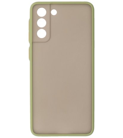 Kleurcombinatie Hard Case voor Samsung Galaxy S21 Plus - Groen