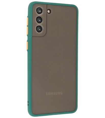 Kleurcombinatie Hard Case voor Samsung Galaxy S21 Plus - Donker Groen