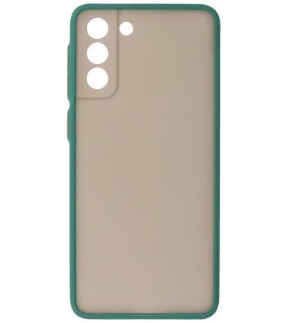 Kleurcombinatie Hard Case voor Samsung Galaxy S21 Plus - Donker Groen