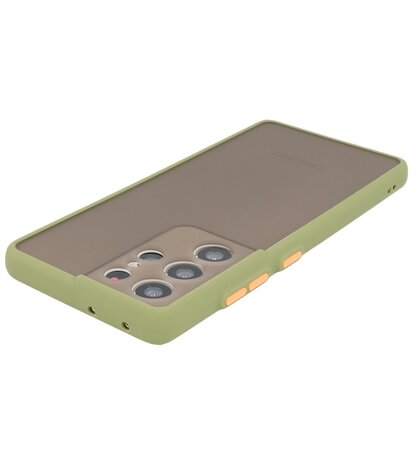 Kleurcombinatie Hard Case voor Samsung Galaxy S21 Ultra - Groen