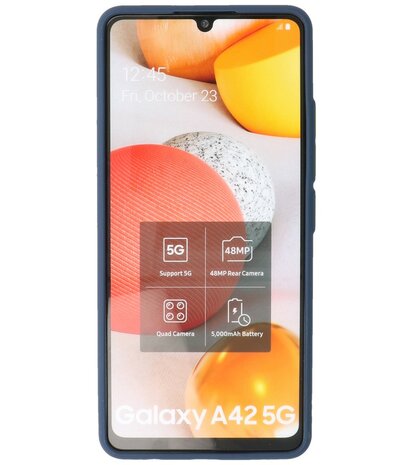 Kleurcombinatie Hard Case voor Samsung Galaxy A42 5G - Blauw