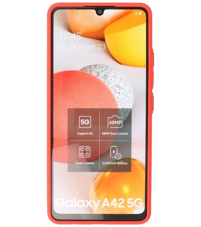 Kleurcombinatie Hard Case voor Samsung Galaxy A42 5G - Rood