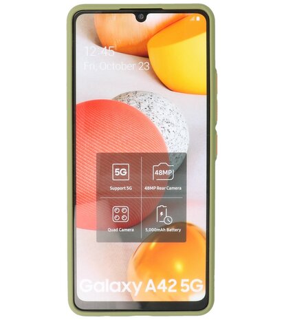 Kleurcombinatie Hard Case voor Samsung Galaxy A42 5G - Groen