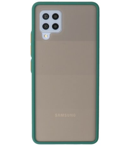 Kleurcombinatie Hard Case voor Samsung Galaxy A42 5G - Donker Groen