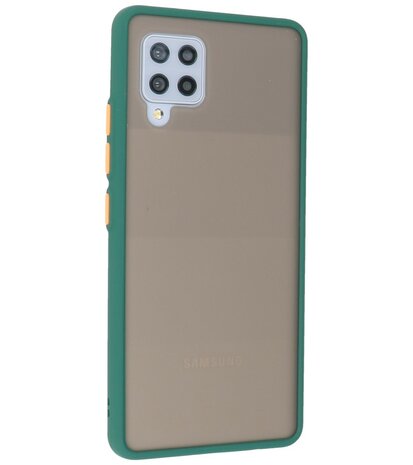 Kleurcombinatie Hard Case voor Samsung Galaxy A42 5G - Donker Groen