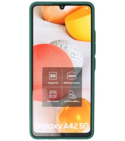 Kleurcombinatie Hard Case voor Samsung Galaxy A42 5G - Donker Groen