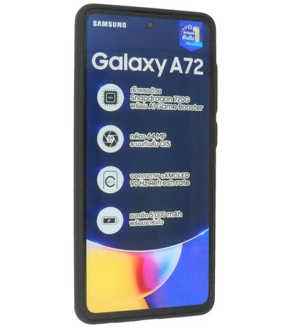 Kleurcombinatie Hard Case voor Samsung Galaxy A72 5G - Zwart