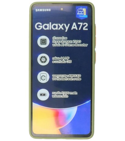 Kleurcombinatie Hard Case voor Samsung Galaxy A72 5G - Groen