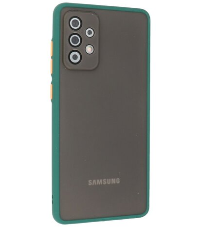 Kleurcombinatie Hard Case voor Samsung Galaxy A72 5G - Donker Groen