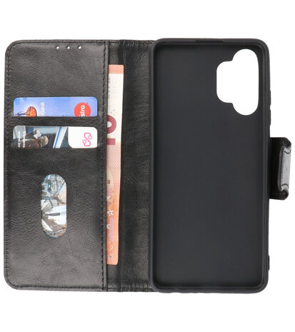 Portemonnee Wallet Case Hoesje voor Samsung Galaxy A32 4G - Zwart