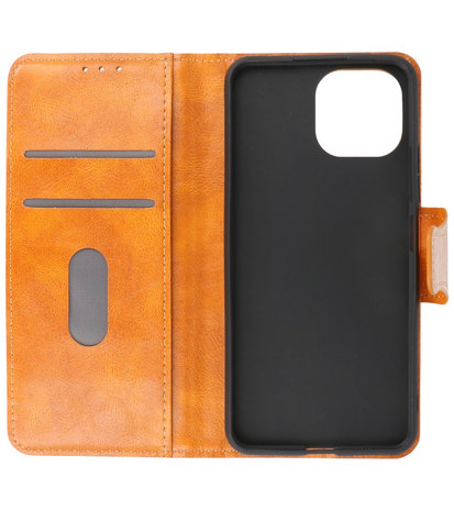 Portemonnee Wallet Case Hoesje voor Xiaomi Mi 11 Lite 5G - Bruin