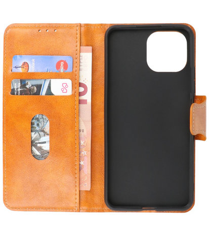 Portemonnee Wallet Case Hoesje voor Xiaomi Mi 11 Lite 5G - Bruin