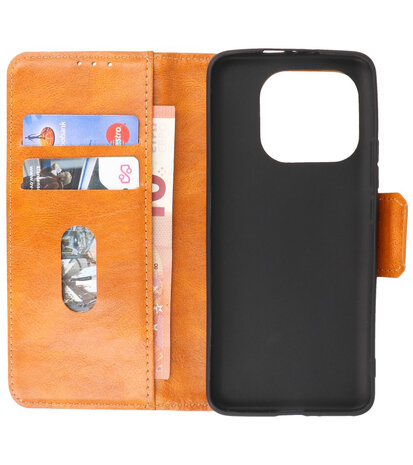 Portemonnee Wallet Case Hoesje voor Xiaomi Mi 11 Pro - Bruin