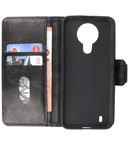 Portemonnee Wallet Case Hoesje voor Nokia 1.4 - Zwart